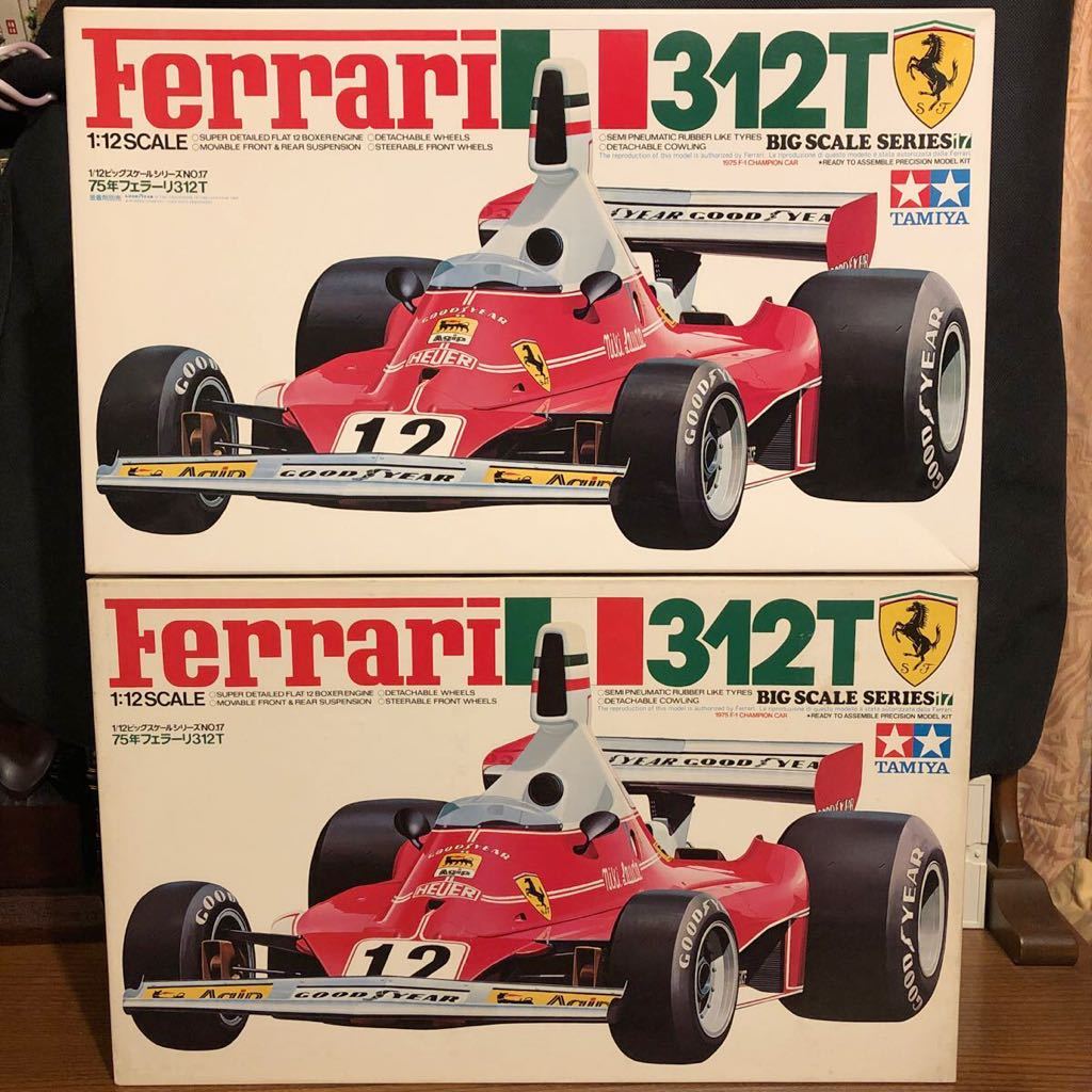 安い，HOT タミヤ 1/12 ビッグスケールシリーズNO.17 フェラーリ312T 2個セット ジャンク品 2個1 完成又は部品取用 スペアデカール3枚(フォーミュラ)｜売買されたオークション情報、yahooの商品情報をアー フォーミュラ