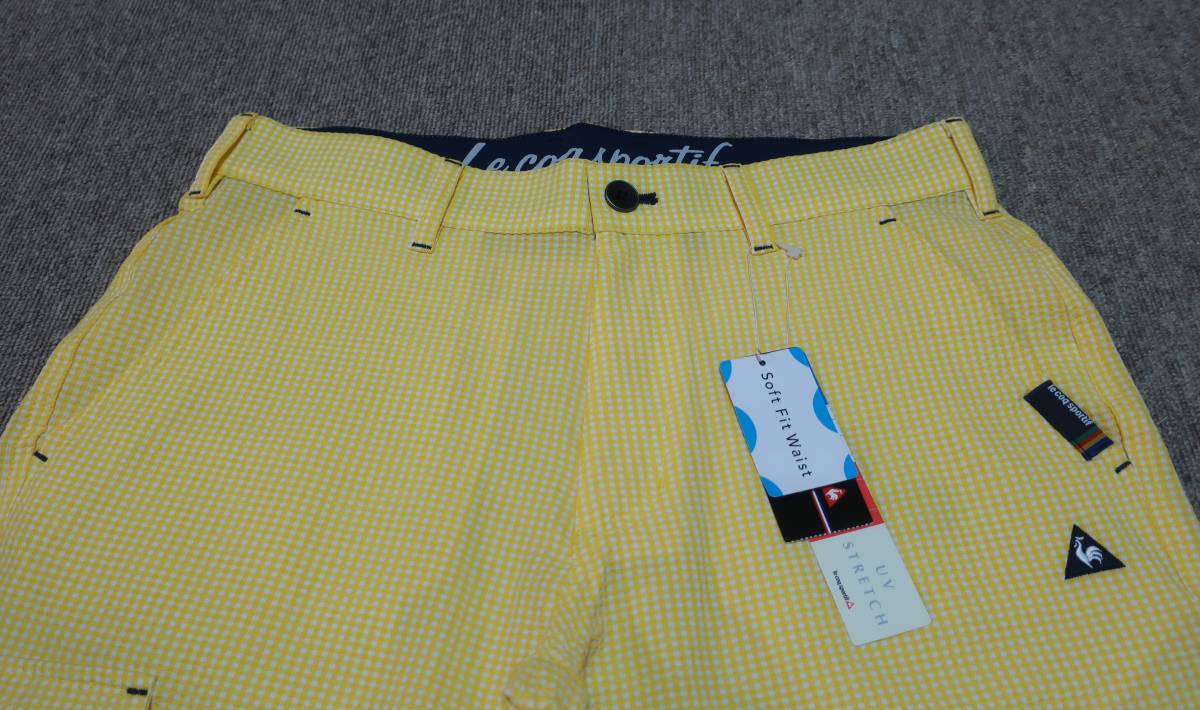 【人気定番，正規品】 送料198円可能 82 / le coq sportif GOLF ルコックゴルフ SOFT FIT WAIST ストレッチ UVケア サッカー生地 ハーフパンツ イエロー(82cm～)｜売買されたオークション情報、yahooの商品情報をアーカイブ公開 - パンツ、スラックス