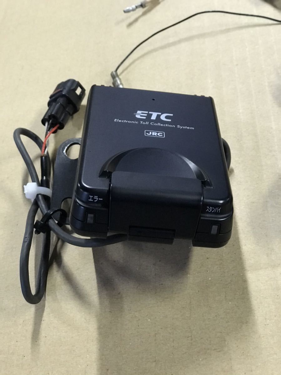 中古 日本無線 二輪車用ETC車載器 アンテナ一体JRM-12 JRM-12 アンテナ一