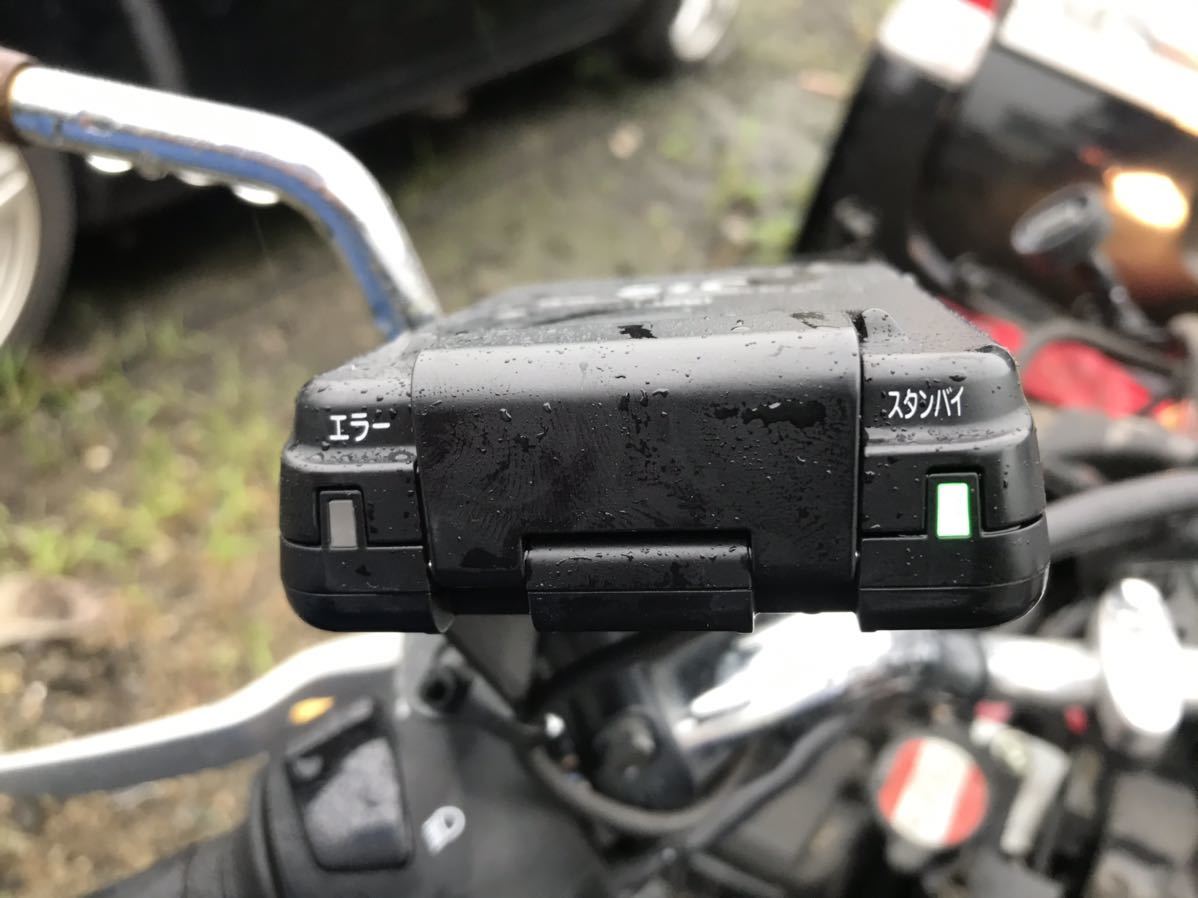 中古 日本無線 二輪車用ETC車載器 アンテナ一体JRM-12 JRM-12 アンテナ一