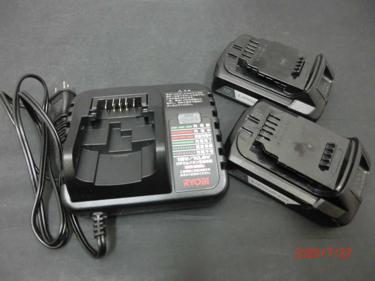 中古美品 RYOBI リョービ 18V 充電式インパクトドライバー BID-1807L1