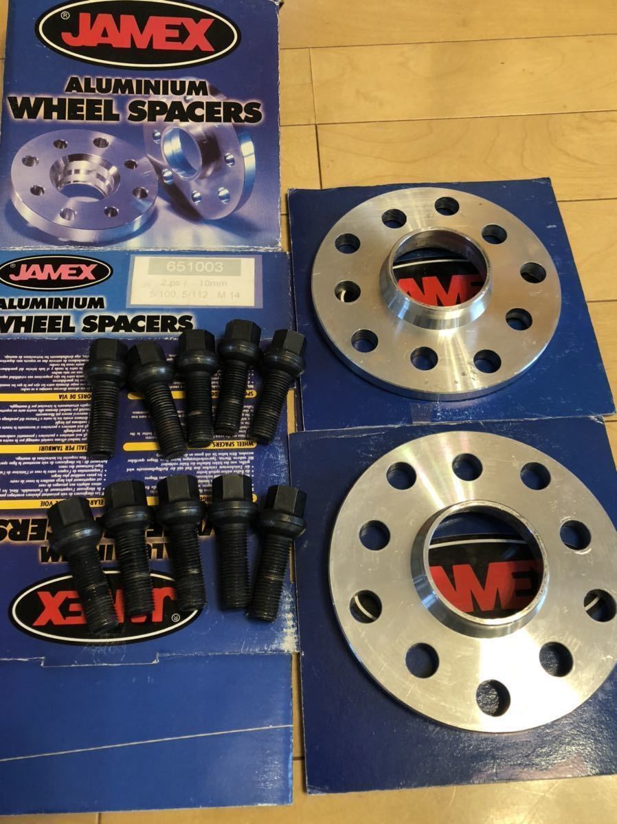 HOT，安い ジャメックス ホイールスペーサー 10ｍｍ 5/112 5/100 フォルクスワーゲン アウディ対応 ブラックロングボルト10本付き(5穴)｜売買されたオークション情報、yahooの商品情報をアーカイブ公開 - 5穴