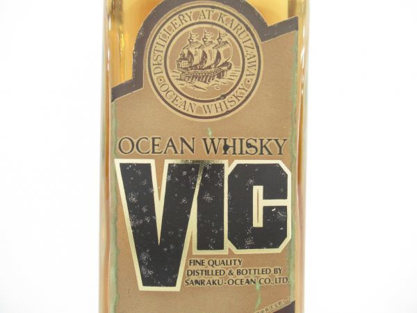 OCEAN ウイスキー オーシャン GLORIA 東京都内限定 WHITE 【千葉県内限定】古酒 三楽 OCEAN WHISKY オーシャン ウイスキー VIC ヴィック ビック 1級 900ml 42% 国産 軽井沢 未開栓 Z33647A-S
