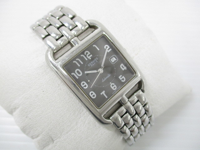 06yy023 Hermes エルメス ケープコッド Cc1 710 デイト 自動巻き メンズ腕時計 エルメス 売買されたオークション情報 Yahooの商品情報をアーカイブ公開 オークファン Aucfan Com