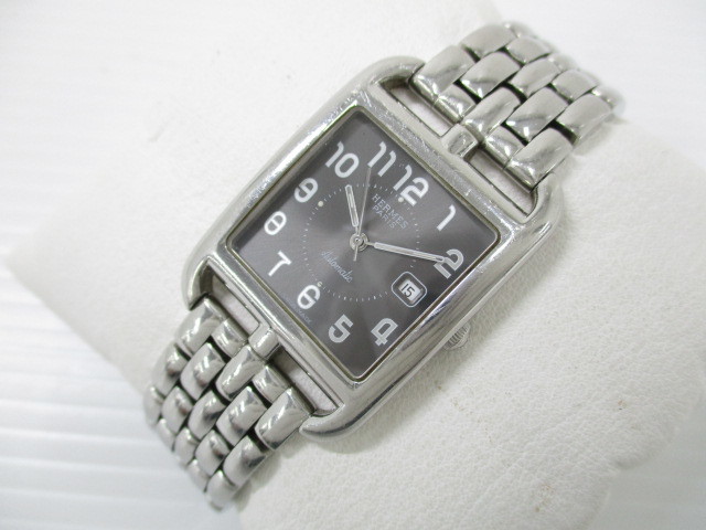 06yy023 Hermes エルメス ケープコッド Cc1 710 デイト 自動巻き メンズ腕時計 エルメス 売買されたオークション情報 Yahooの商品情報をアーカイブ公開 オークファン Aucfan Com