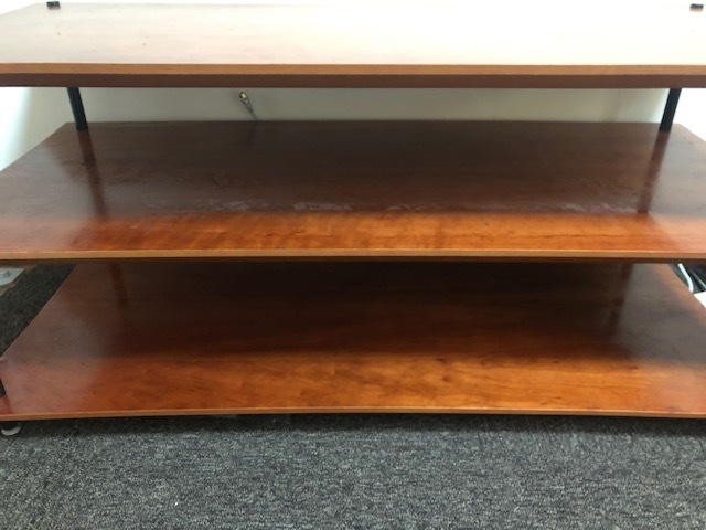 中古】QUADRASPIRE クアドラスパイア QAVM 3段オーディオラック W100mm
