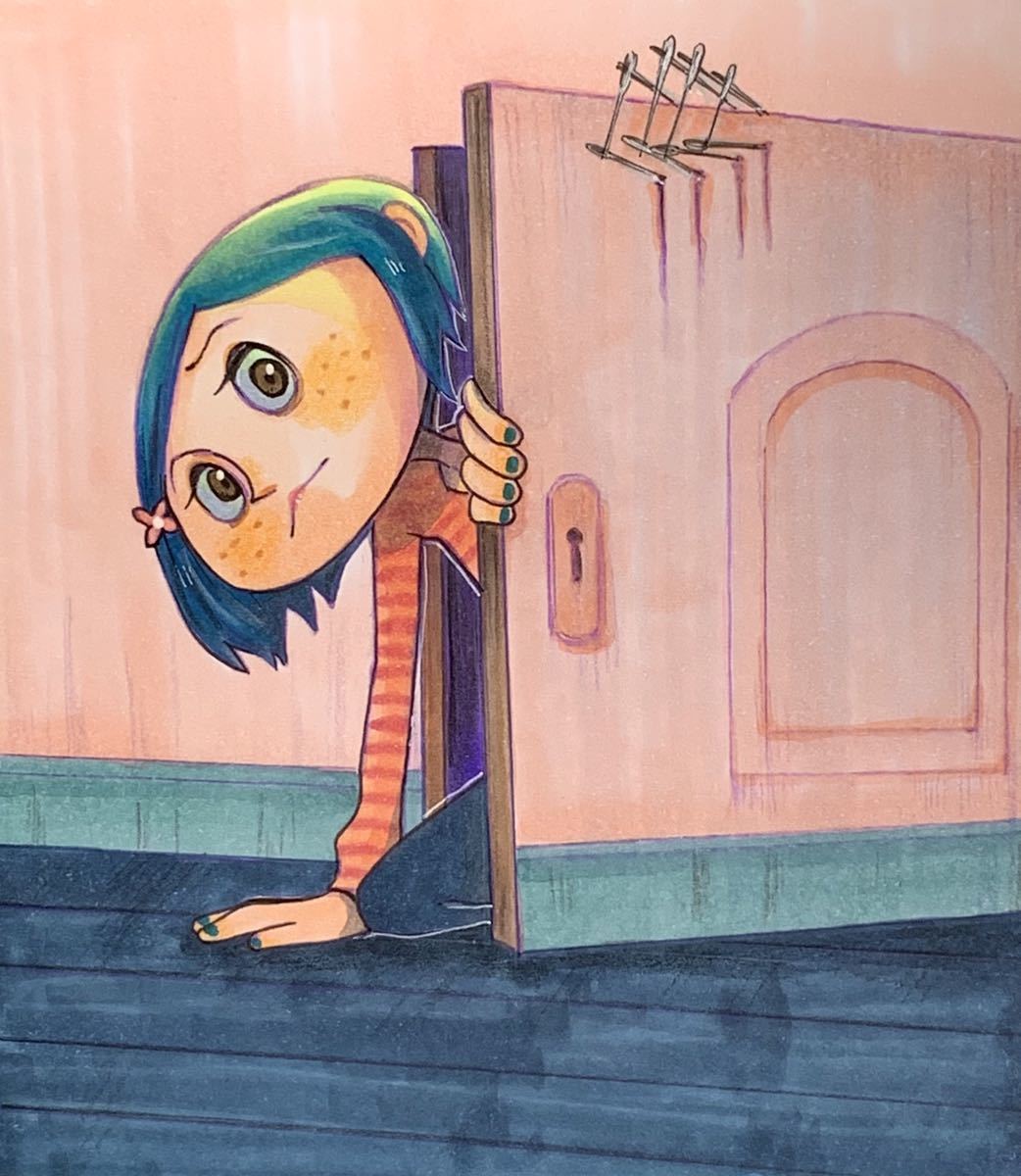 コララインとボタンの魔女 コラライン 同人 手描きイラスト 小色紙 まゆいろ 手描きイラスト 売買されたオークション情報 Yahooの商品情報をアーカイブ公開 オークファン Aucfan Com