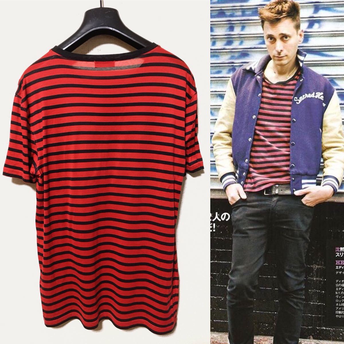 ディオールオム エディスリマン 2006SS ポロシャツ 赤 レッド アーカイブ】Dior homme 06ss エディ期 ポロシャツ S 赤 - メルカリ