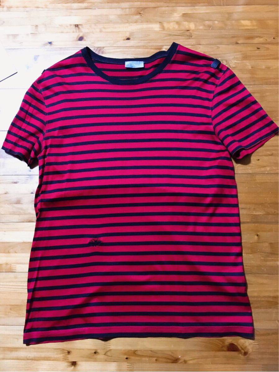 Dior homme ポロシャツ レッド ディオールオム エディスリマン Dior Homme 2007 by Hedi Slimane Red BEE Polo Proto type size Large