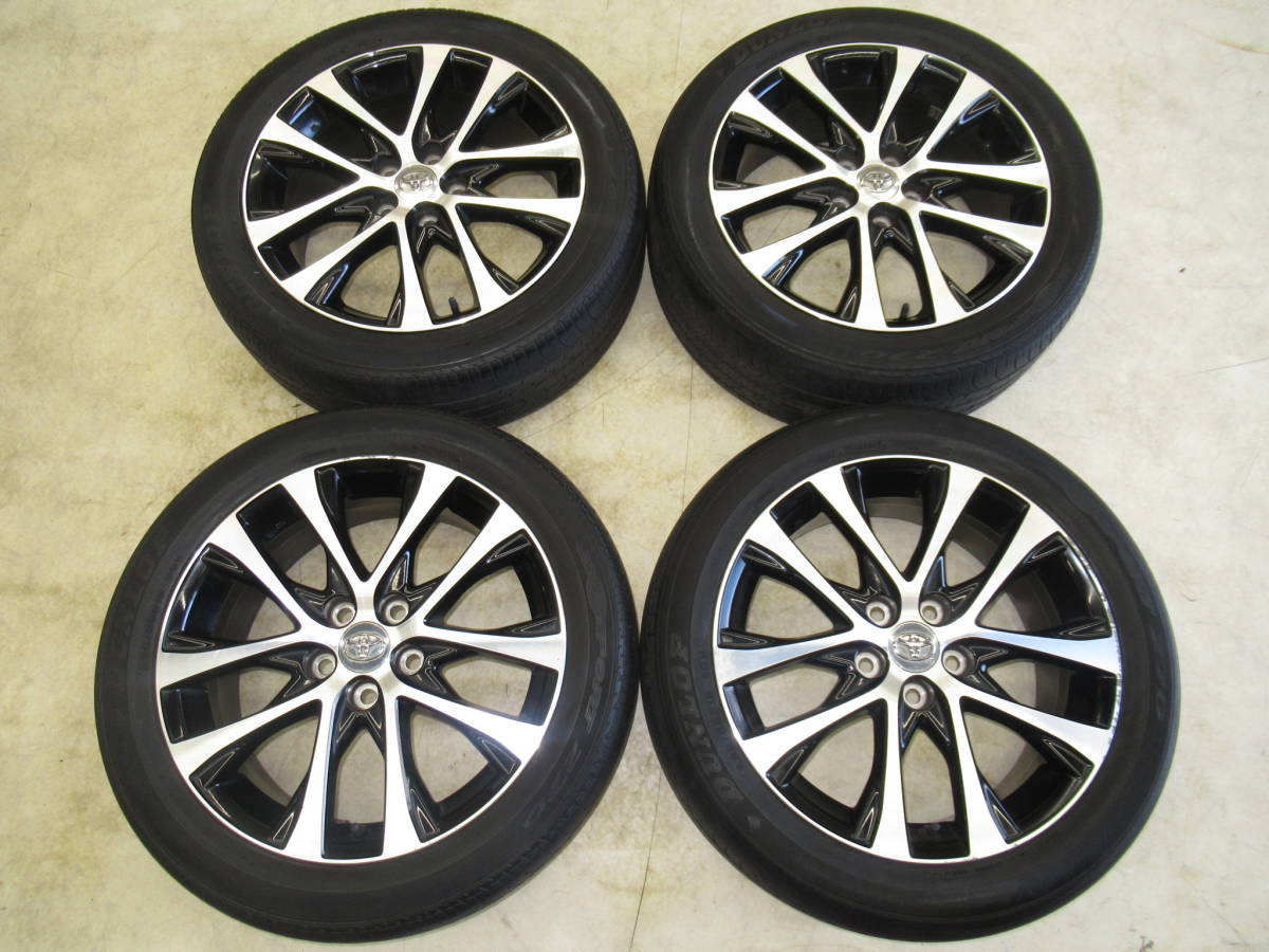 トヨタ 50 エスティマ アエラス 18×7J +51 溝有 225/50R18 トヨタ50系エスティマ アエラス後期純正 7J-18 off+51 pcd114.3/5H 225