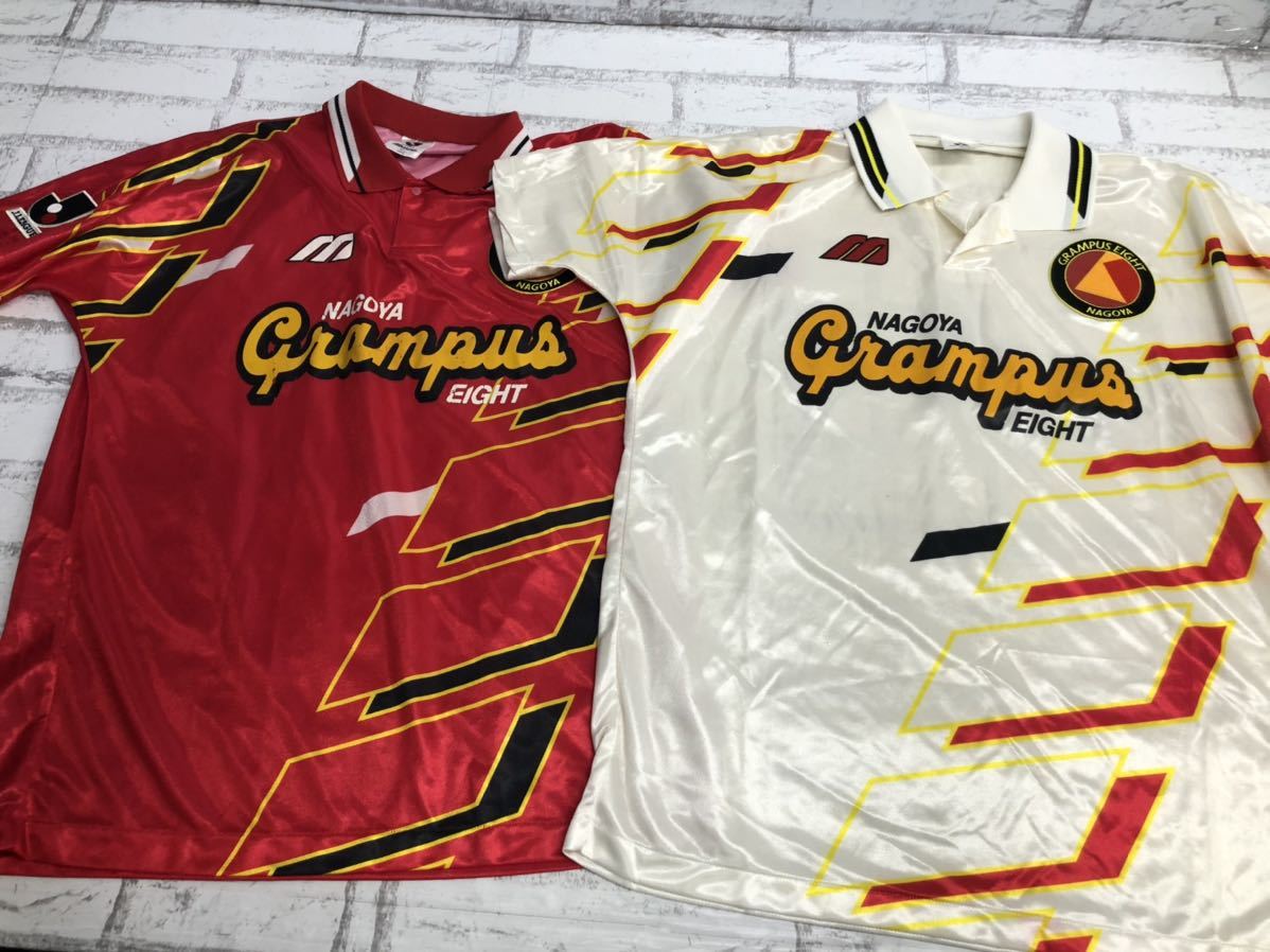 【限定SALE，HOT】 NAGOYA GRAMPUS EIGET 名古屋グランパスエイト 94-96年 ユニホーム 赤&times;白 ホーム アウェイ ゲームシャツ Jリーグ 日本製 L/Oサイズ(Jリーグ)｜売買されたオークション情報、yahooの商品情報をアー ユニフォーム