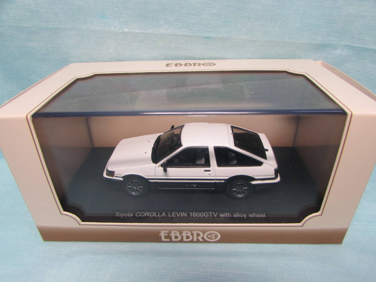  1/43 EBBRO トヨタ カローラ レビン AE86 1600GTV with alloy wheel 白 定形外500円(乗用車)｜売買されたオークション情報、yahooの商品情報をアーカイブ公開 - オークファン 乗用車