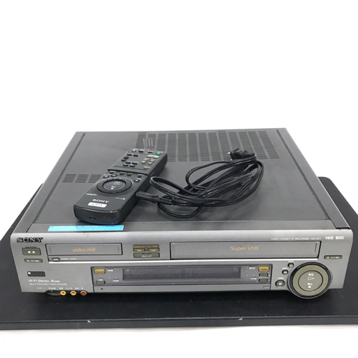 1円 SONY WV-ST1 HI8/VHS ビデオデッキ リモコン付き 通電確認済み
