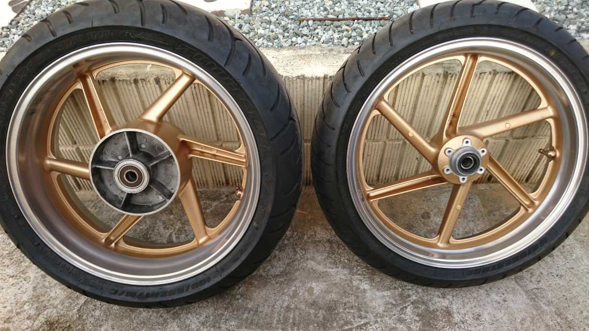 GS750 リア　ホイール　GS400等のリアディスク化等に　純正 GS750 リアホイールGS400等のリアディスク化等に純正