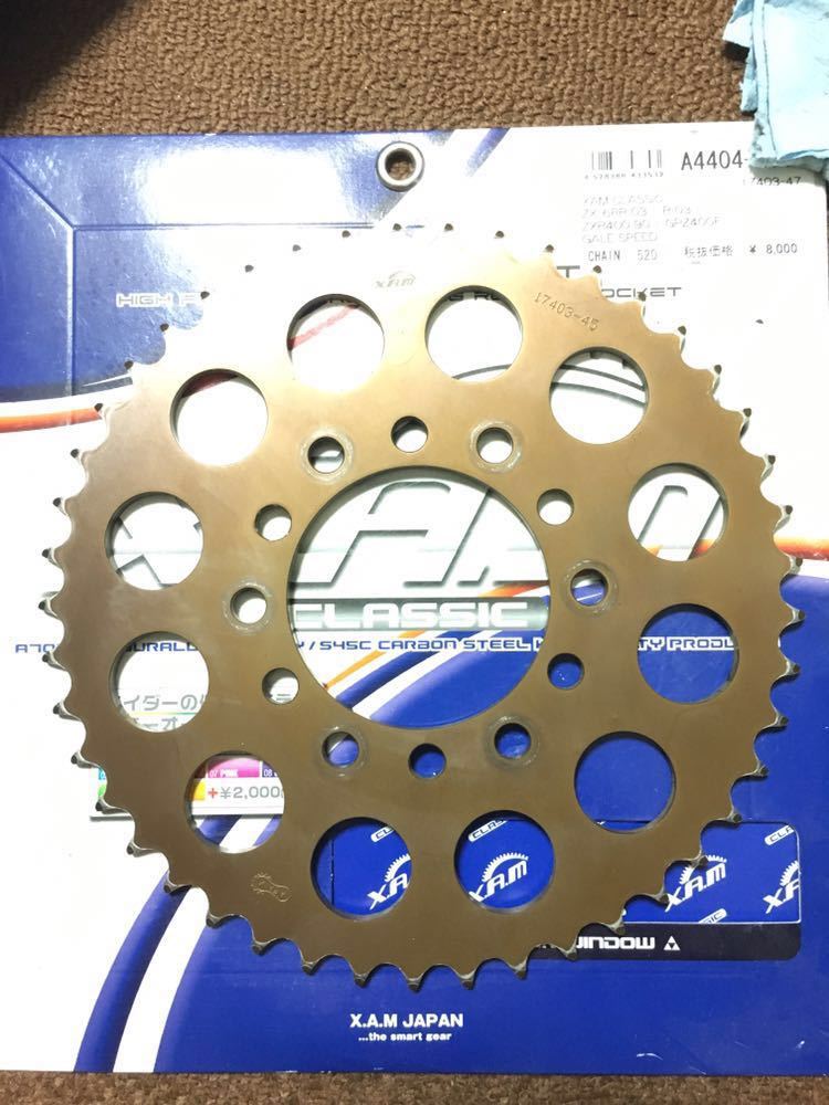 XAM スプロケット A4404 17403 45T スプロケ リア プレミアム ZX-6R