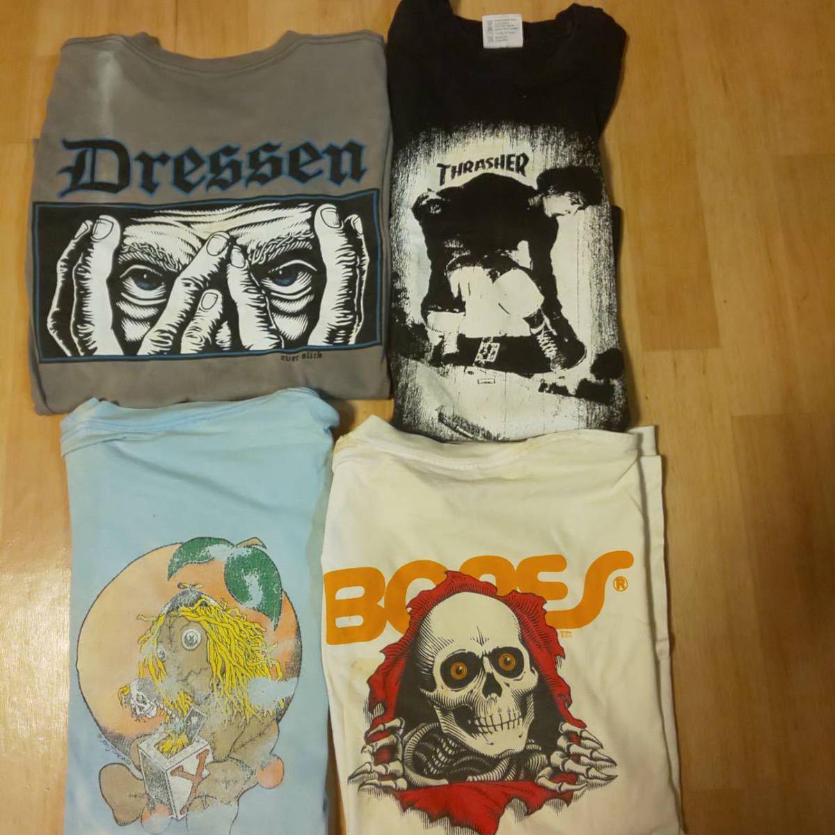  SANTA CRUZ サンタクルーズ SKATE POWELL THRASHER ZORLAC DOGTOWN PUSHEAD METALICA 覗きボーン 80s 当時物 パウエル Tシャツ オリジナル(ウエア)｜売買されたオークション情報、yahooの商品情報をアーカイブ公開 ウエア