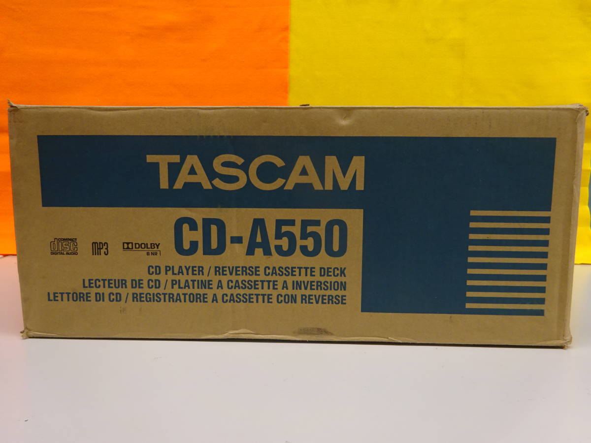 TEAC ティアック◆TASCAM 業務用 CD プレーヤー / カセットデッキ CD-A550 2010年製◆CD / カセット / オーディオ機器 ●C-3-6_10