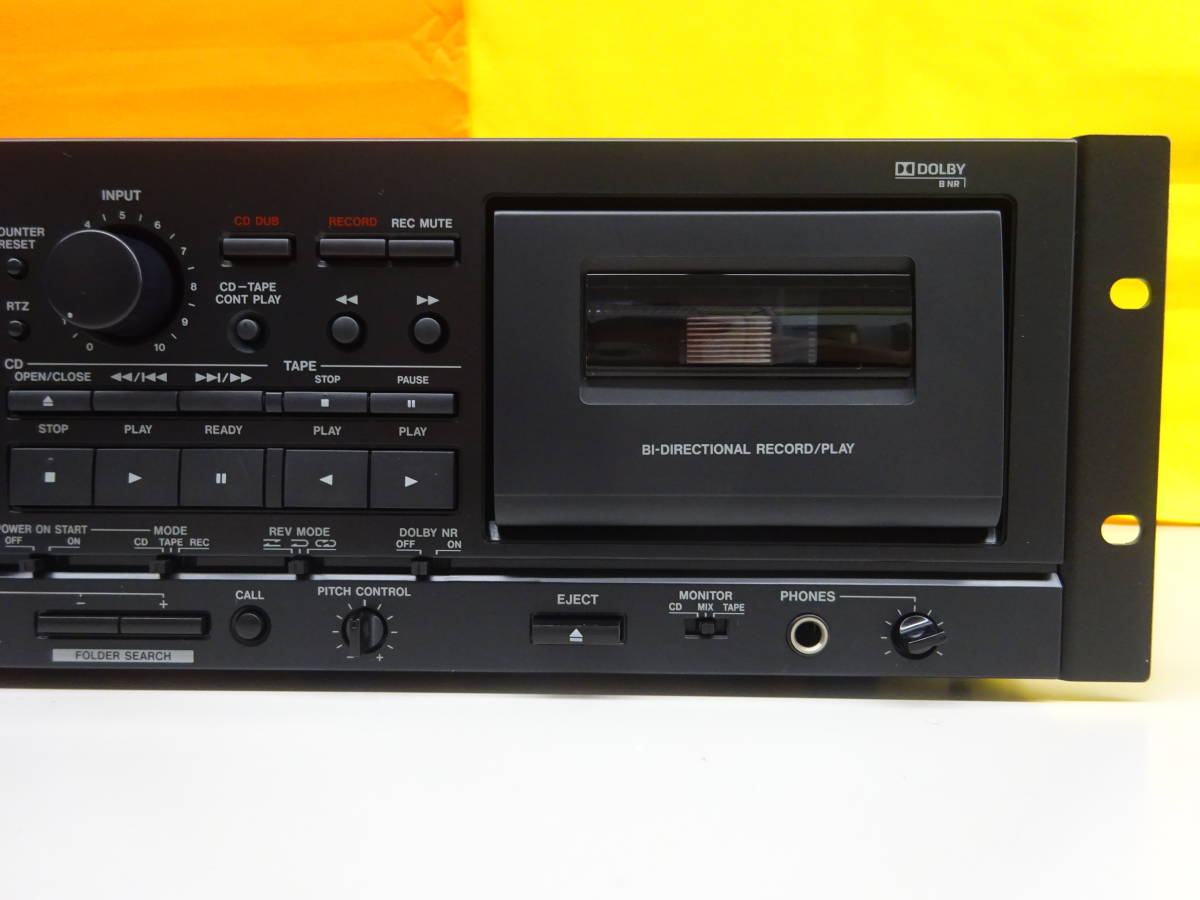 TEAC ティアック◆TASCAM 業務用 CD プレーヤー / カセットデッキ CD-A550 2010年製◆CD / カセット / オーディオ機器 ●C-3-6_4
