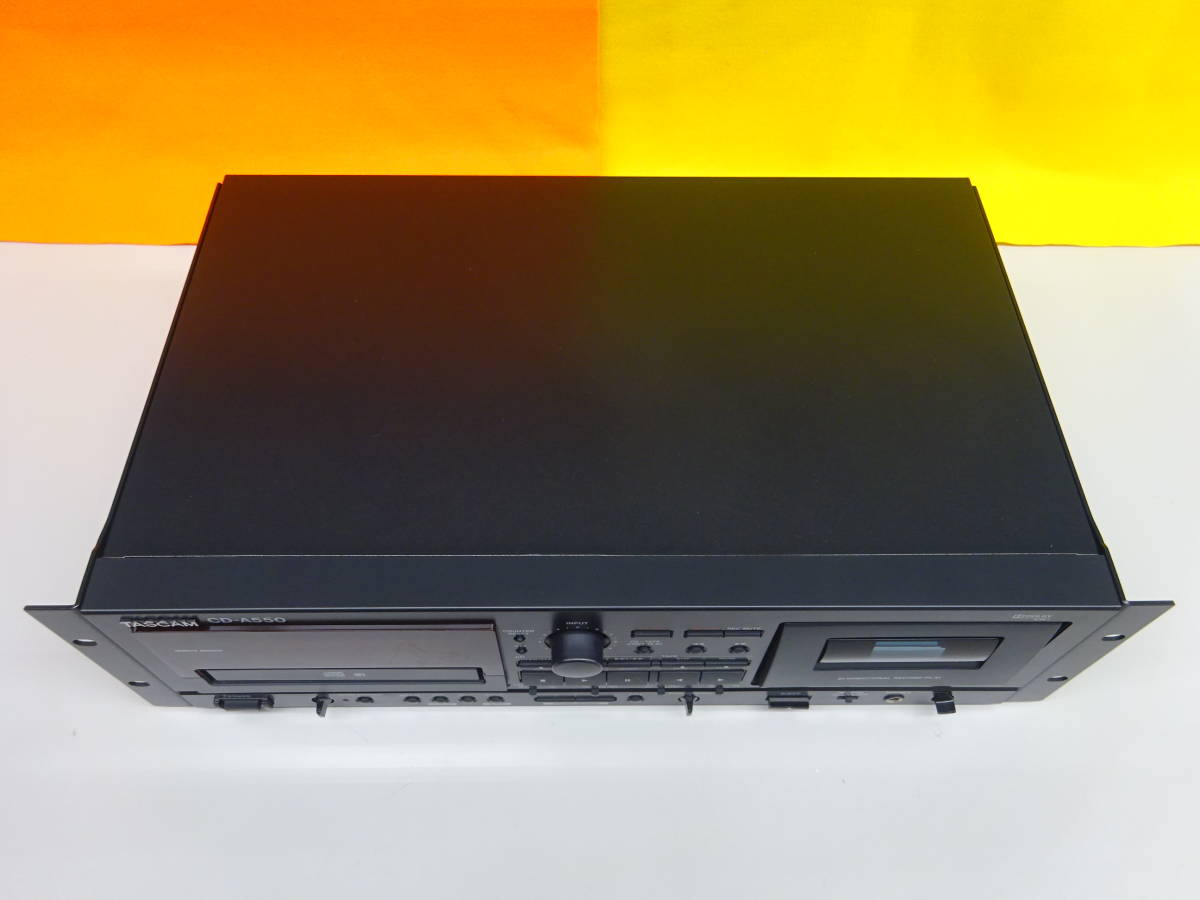 TEAC ティアック◆TASCAM 業務用 CD プレーヤー / カセットデッキ CD-A550 2010年製◆CD / カセット / オーディオ機器 ●C-3-6_5