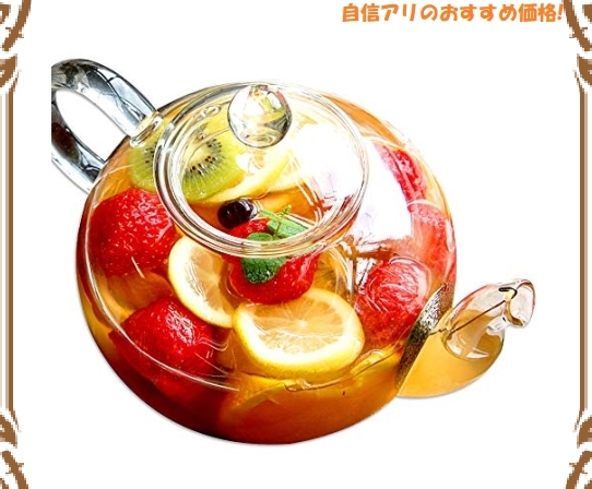 定番，100%新品 # $ティーポット 耐熱ガラス 大容量 特大サイズ 満水：約1500ml 茶こし付き 紅茶 電子レンジ対応 シンプル(ポット)｜売買されたオークション情報、yahooの商品情報をアーカイブ公開 - オークフ 茶器
