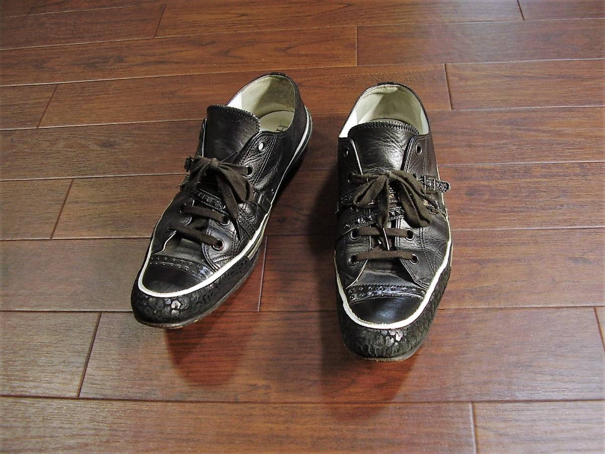 12□ HIROMU TAKAHARA ヒロムタカハラ レザースニーカー size 42(靴 