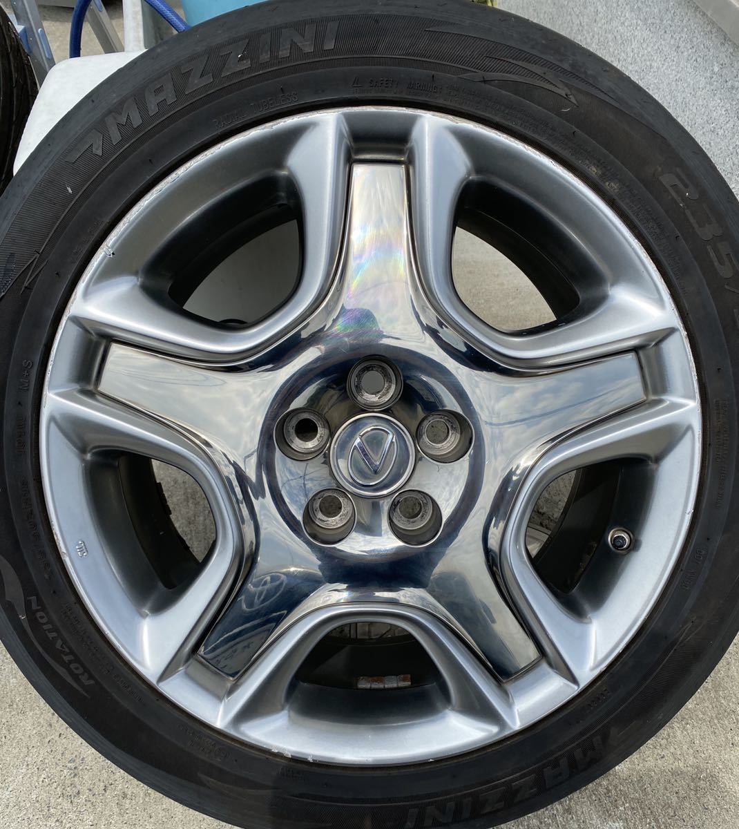 【爆買い，新作登場】 レクサスSC430 純正 18インチ アルミホイール 235/50R18 4本 18x8j+45 5H-114.3 SC ソアラ 40系(5穴)｜売買されたオークション情報、yahooの商品情報をアーカイブ公開 - オークファン 5穴