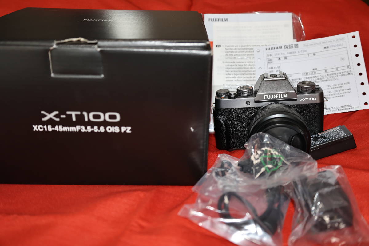X-T100 レンズキット ダークシルバー 中古美品 おまけ付き 【公式通販】