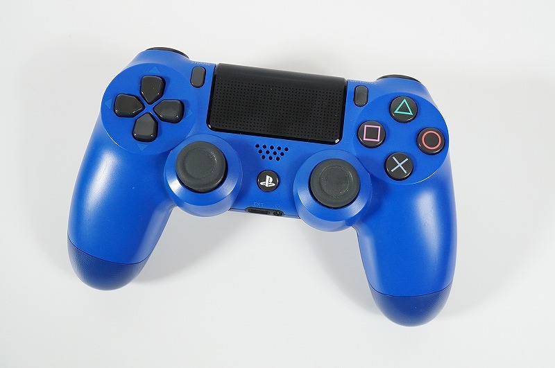 【送料350円～】【美品】【ランクS】★SONY PS4 純正 コントローラー DUALSHOCK4 ウェイブ・ブルー★デュアルショック4★M33