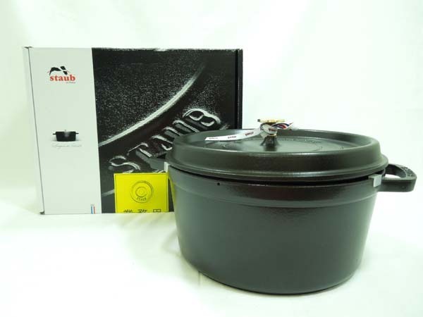 ストウブ STAUB ピコ ココット ラウンド ブラック 28cm 40500-281 鋳鉄