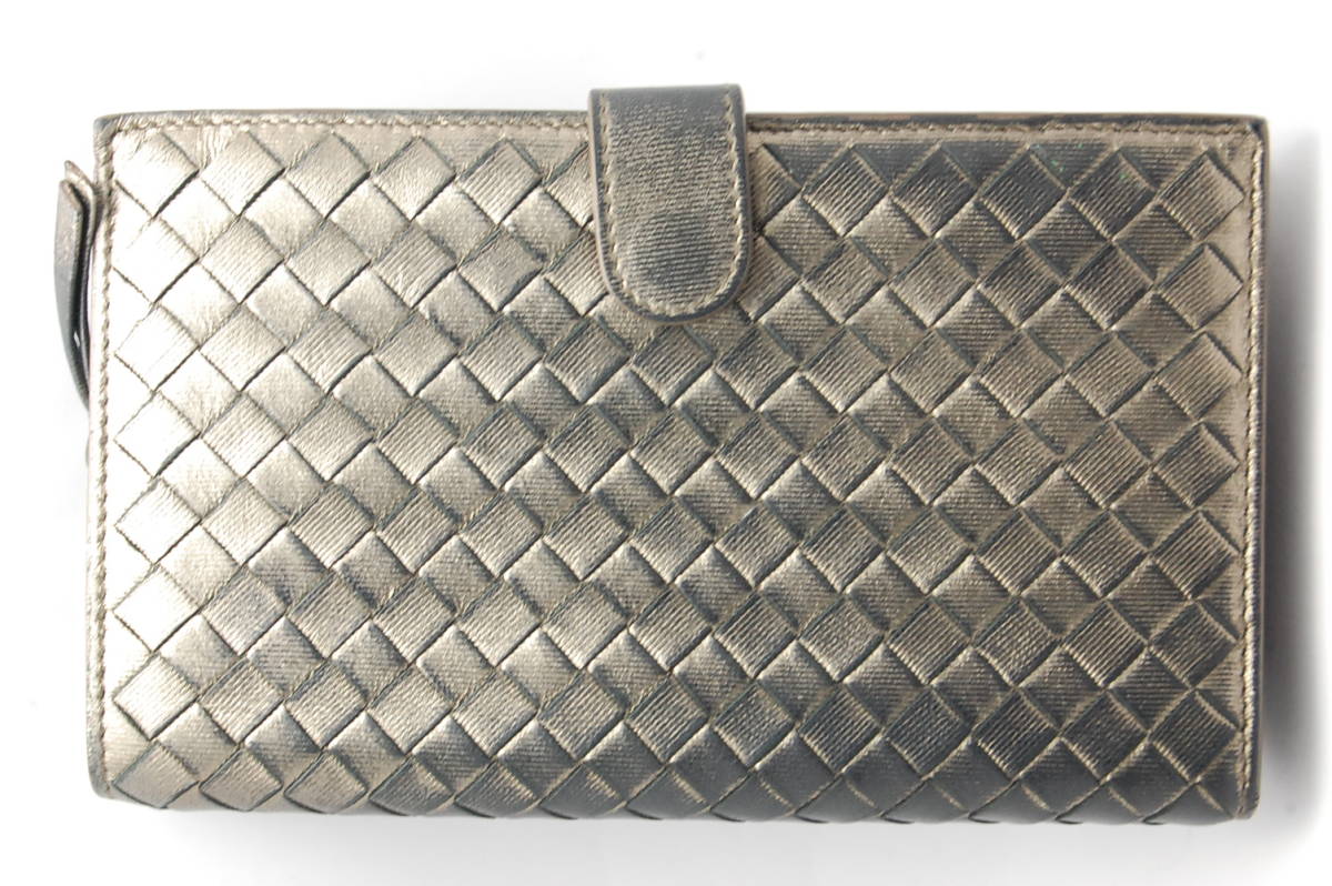 BOTTEGA VENETA ボッテガ ヴェネタ イントレチャート 二つ折り 長財布 