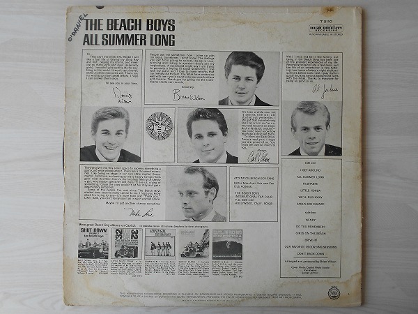 Beach Boys - The Vinyl LP Record Girl Lp USA com: THE Music Surfin