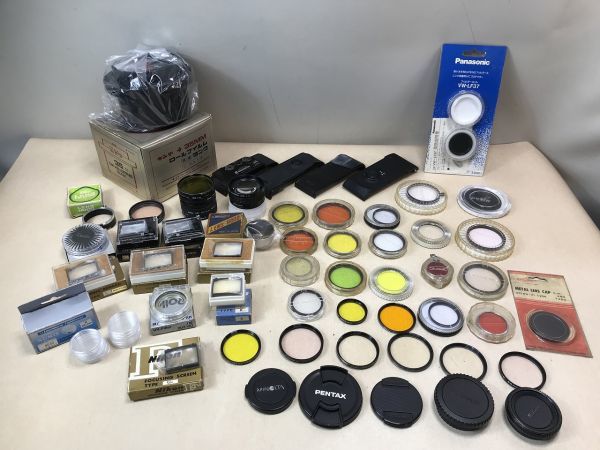 ◇◆G-047　カメラ用品 色々まとめて　Nikon フォーカススクリーン、MIRANO レンズフード、PENTAX フィルター 他◆◇