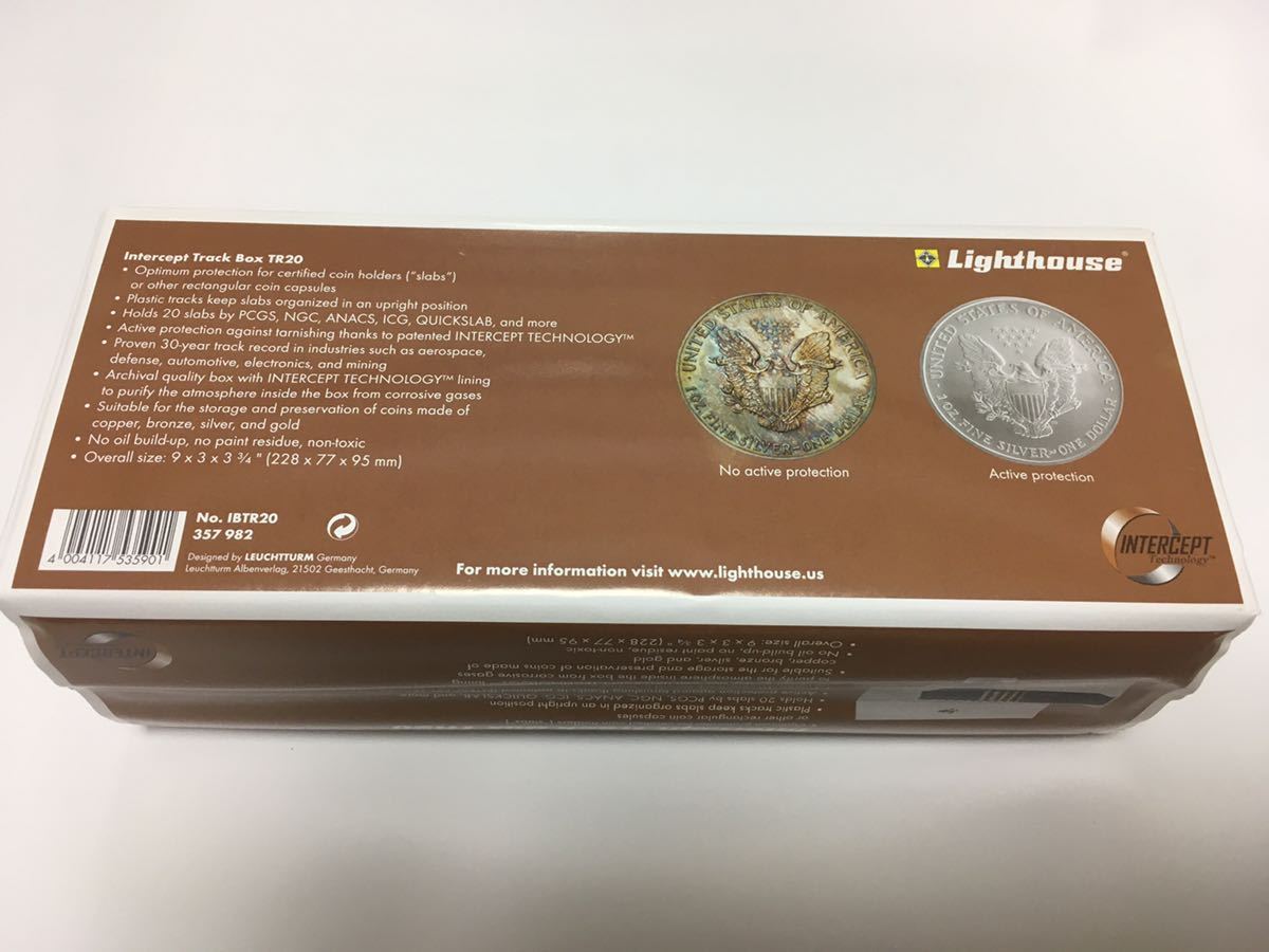 コイン　スラブ用ボックス　コインケース　20枚収納　新品 20枚収納 NGC MUDOR スラブ NGC&frasl;PCGS&frasl;コインスラブアルミ収納ボックスケースの通販 by