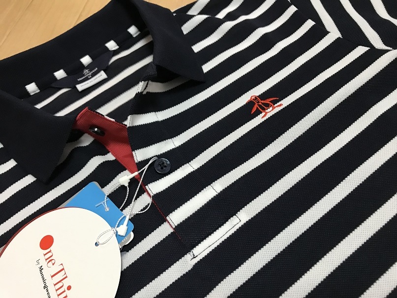 【定番，高品質】 Munsingwear マンシングウェア One Thing ボーダー半袖ポロシャツ MGMLGA02 NV00 Ｌ(マンシング)｜売買されたオークション情報、yahooの商品情報をアーカイブ公開 - オークファン シャツ