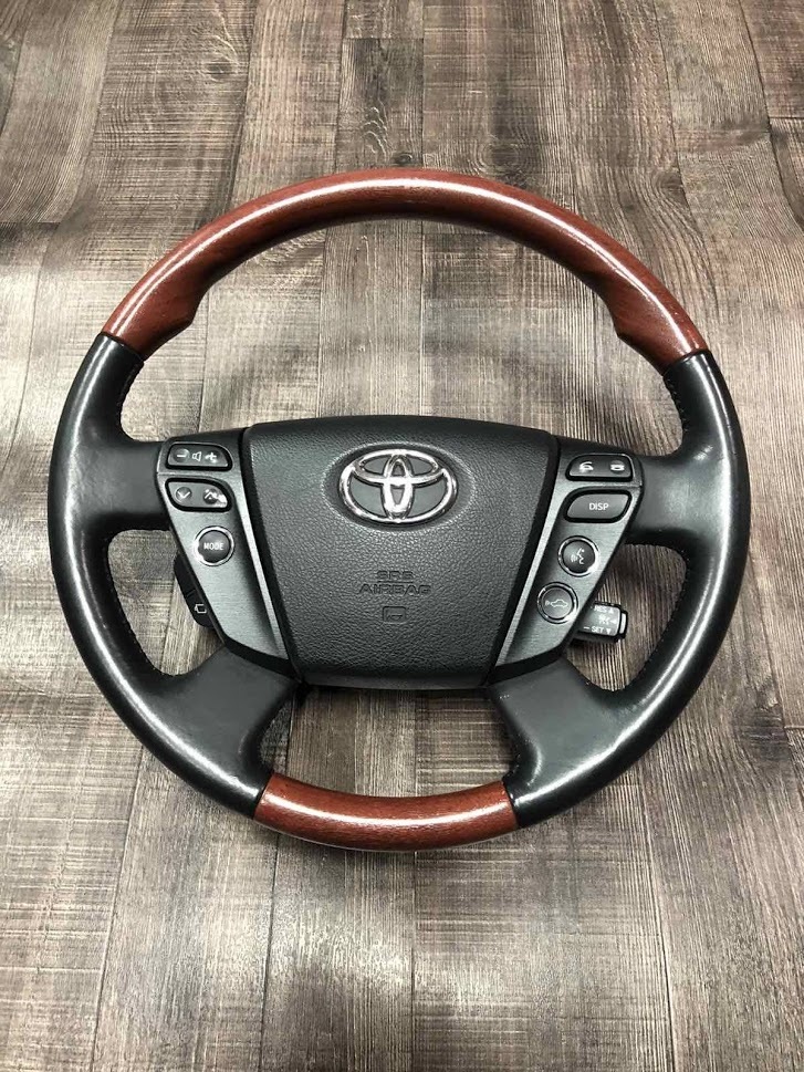 200系　URS206　クラウン　マジェスタ　純正　ウッドハンドル　美品　売り切り