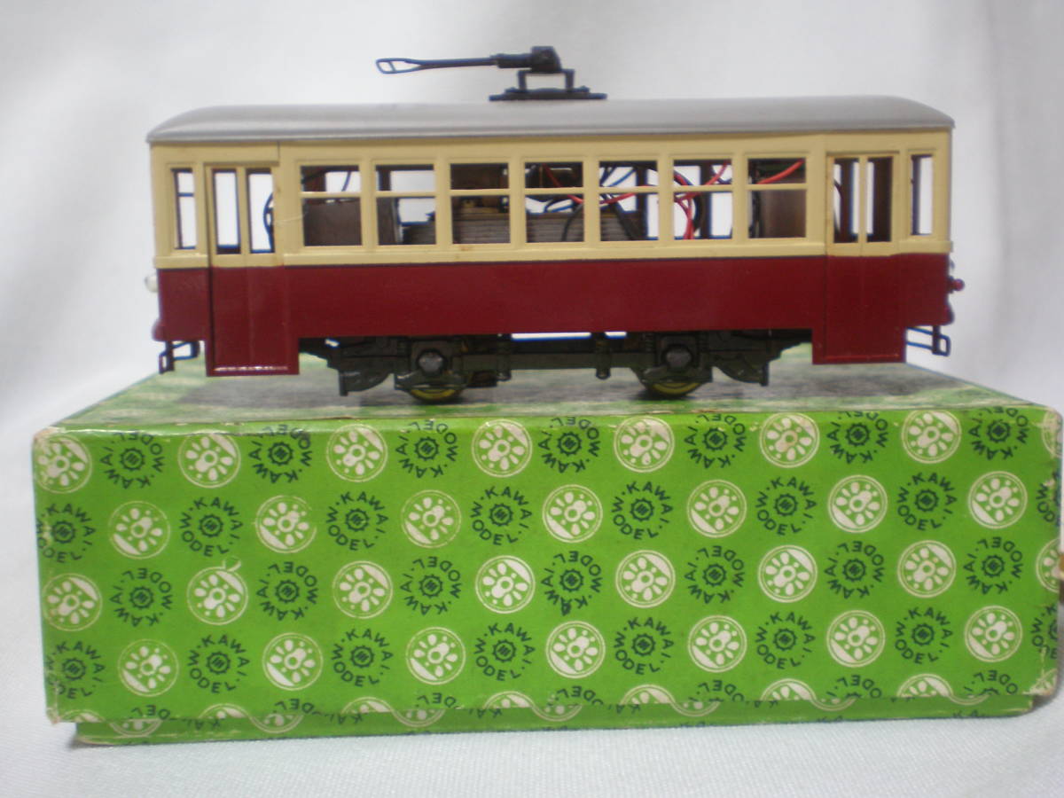 ○HOゲージ KAWAI MODEL 2軸 路面電車 P TOKYO JAPAN