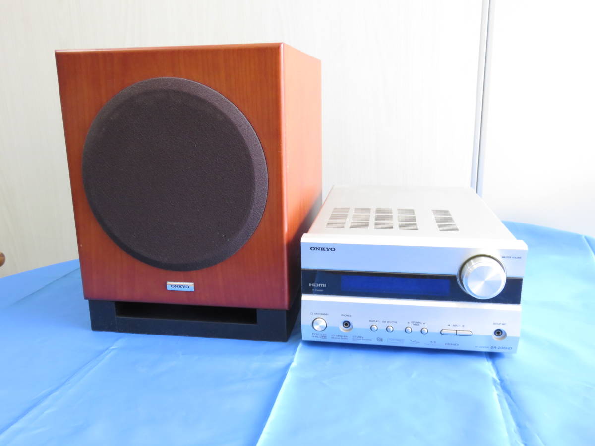 ONKYO SA-205HD オンキョー 4点セット スピーカー⁄SWA-V20HD⁄ST-V20HD