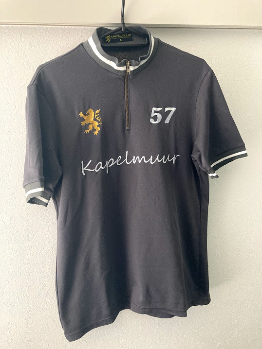 セール，新品 KAPELMUUR カペルミュール 半袖レトロジャージ チャコールグレー Ｌ(Lサイズ)｜売買されたオークション情報、yahooの商品情報をアーカイブ公開 - オークファン 男性用