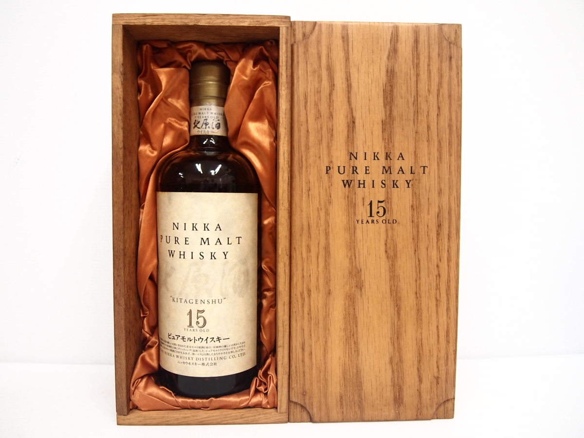 液面低下 NIKKA ニッカ ウヰスキー KITAGENSHU 北原酒 15年 ピュアモルト ウイスキー 750ml 国産 ウイスキー 43% 古酒 未開栓 L6557HD4(日本)｜売買されたオークション情報、yahooの商品情報をアーカイブ 日本