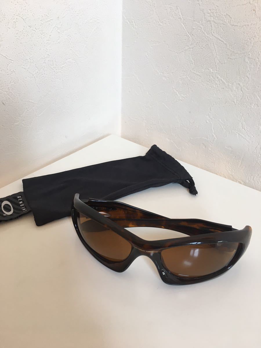 Used オークリー OAKLEY サングラス モンスタードッグ ブラウン OAKLEY