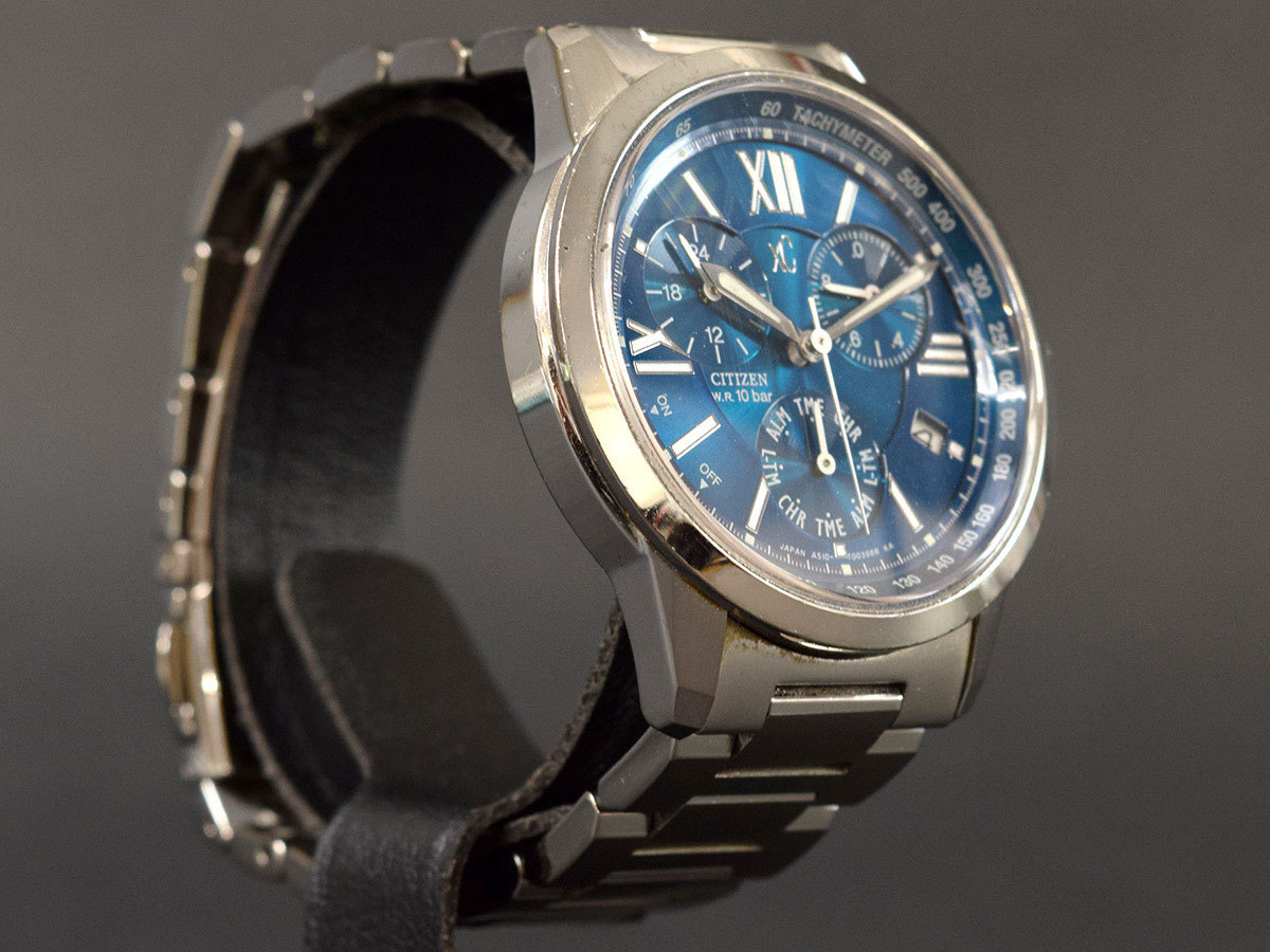 クロスシー 電波ソーラー CITIZEN 電池交換済18㎝シチズン 腕時計 