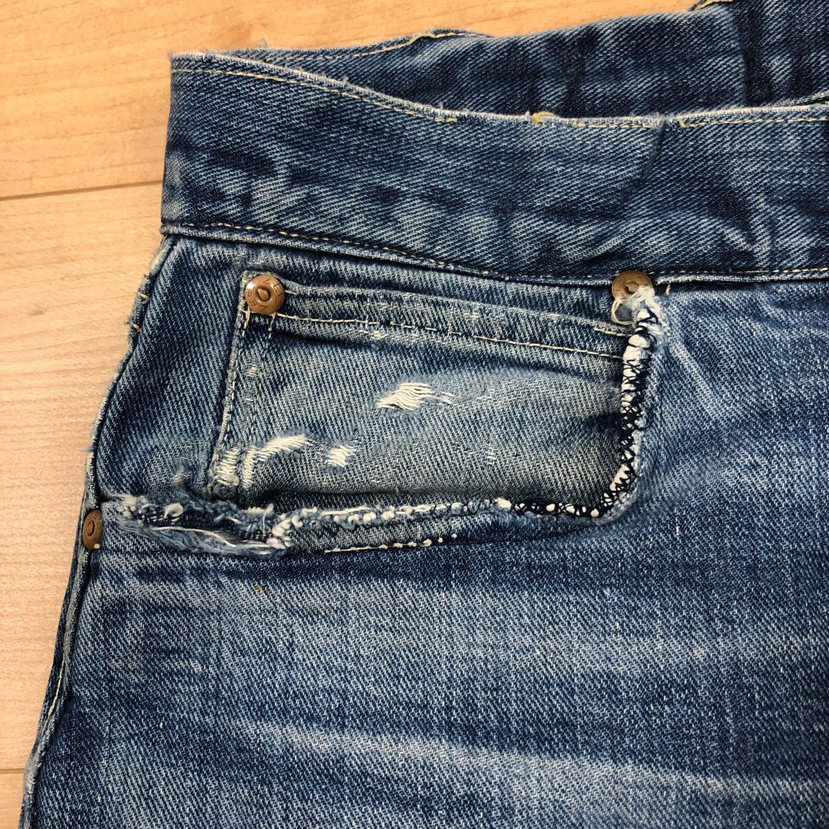 40s 50sビンテージ Lee 101 101-B センター赤タグ デニムパンツ デニム 