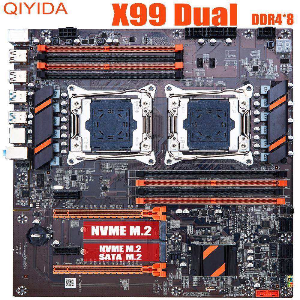 X99 デュアル cpu マザーボード lga 2011 v3 v4 E-ATX USB3.0 SATA3