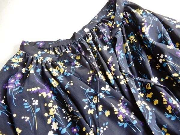 マカフィー トゥモローランド ボタニカル 花柄 マキシ丈 ワンピース　36 トゥモローランド マカフィー MACPHEE 大人可愛いフラワーボタニカル