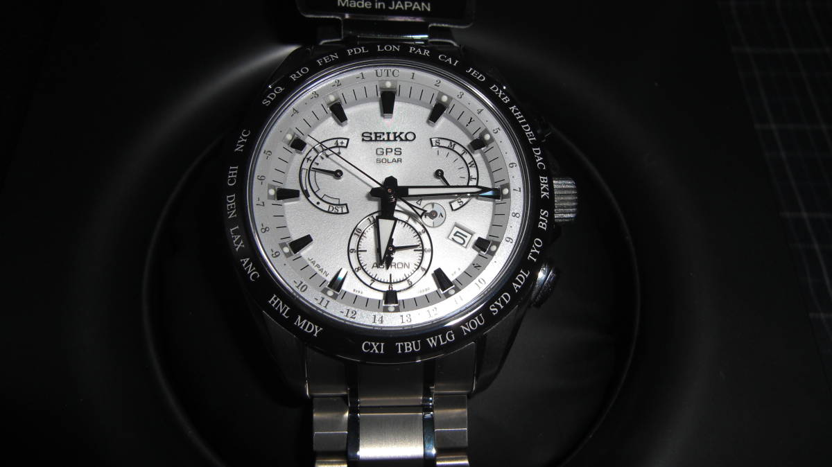 極美品 SEIKO アストロン ASTRON GPS 8Xシリーズデュアルタイム チタンモデル (SBXB047)