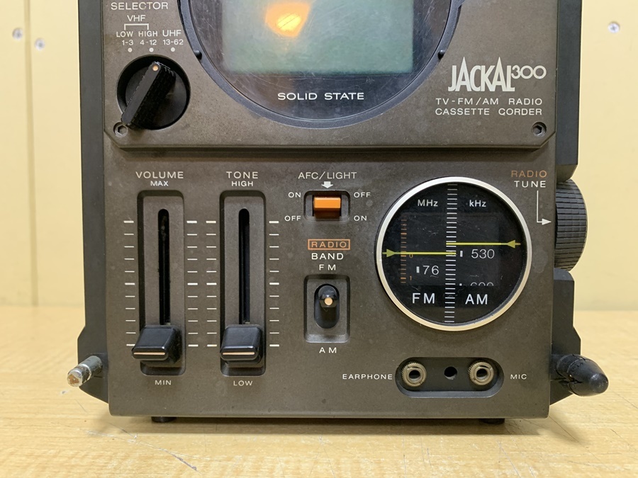 H2◇SONY/ソニー ジャッカル【FX-300】TV FM/AM レシーバーカセット