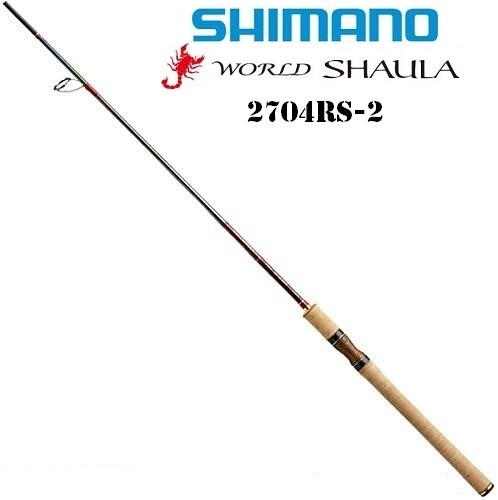 未使用品 シマノ ワールドシャウラ 2704RS-2 レッドタイプ バスロッド