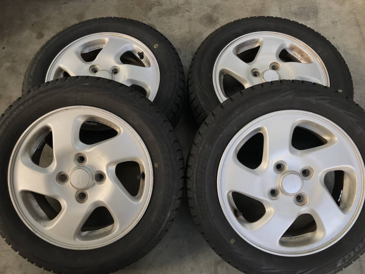 セール，品質保証 軽自動車サイズ ダイハツ純正アルミ付きスタッドレス 155/65R14 すぐ使えます(スタッドレスタイヤ)｜売買されたオークション情報、yahooの商品情報をアーカイブ公開 - オークファン 4穴