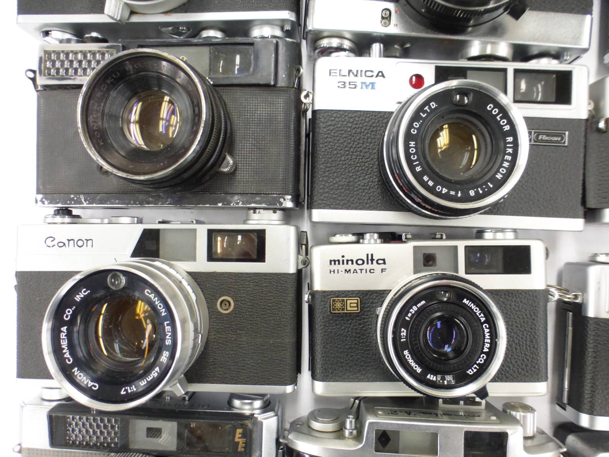 ジャンク カメラ Canon A35Datelux KONICA auto S2 RICOH AUTOHALF SE