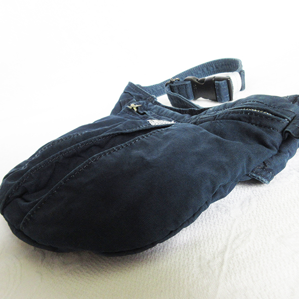 送料198円～□PORTER（ポーター）ディープブルー ウエストバッグ